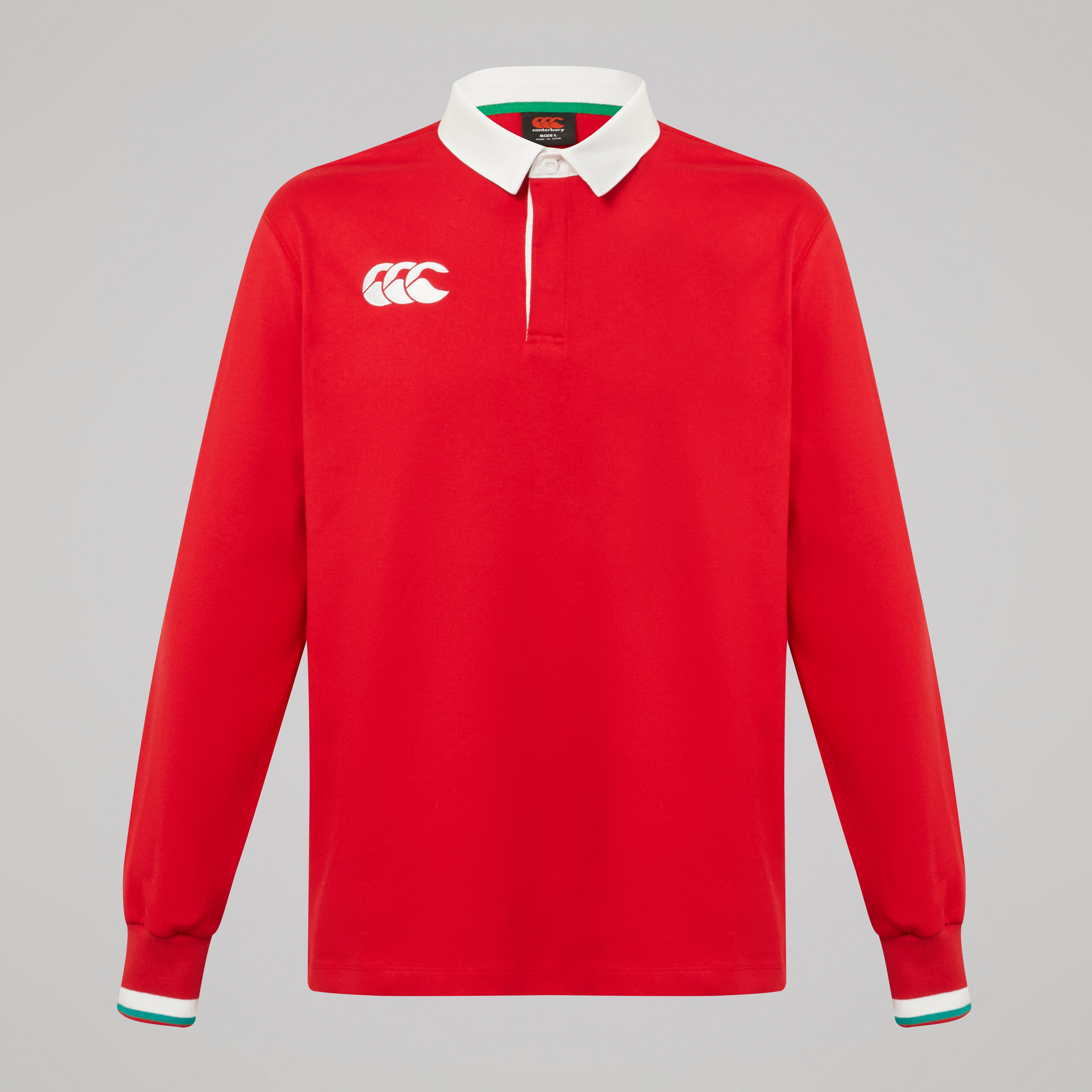 camiseta-de-rugby-canterbury-classic-manga-larga-roja-unisex image 1