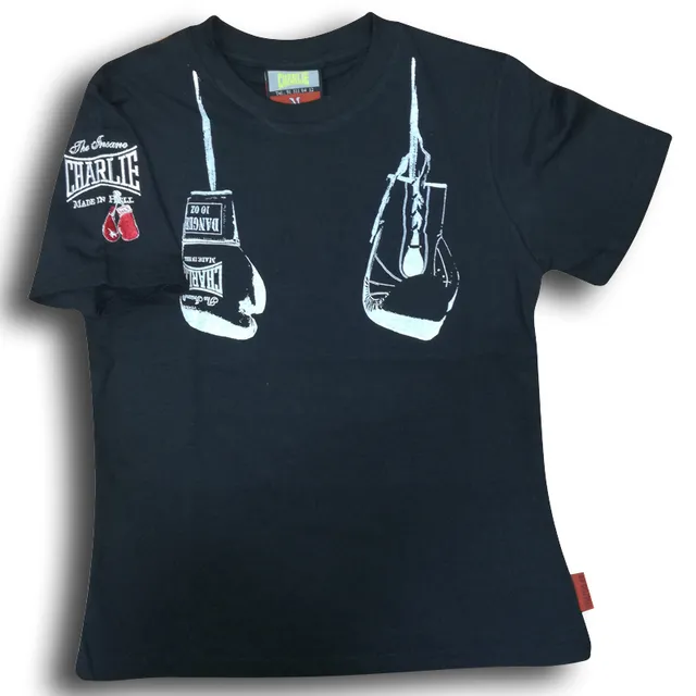charlie-boxing-camiseta-guantes-colgados-mujer-camiseta-retro-de-boxeo image 1