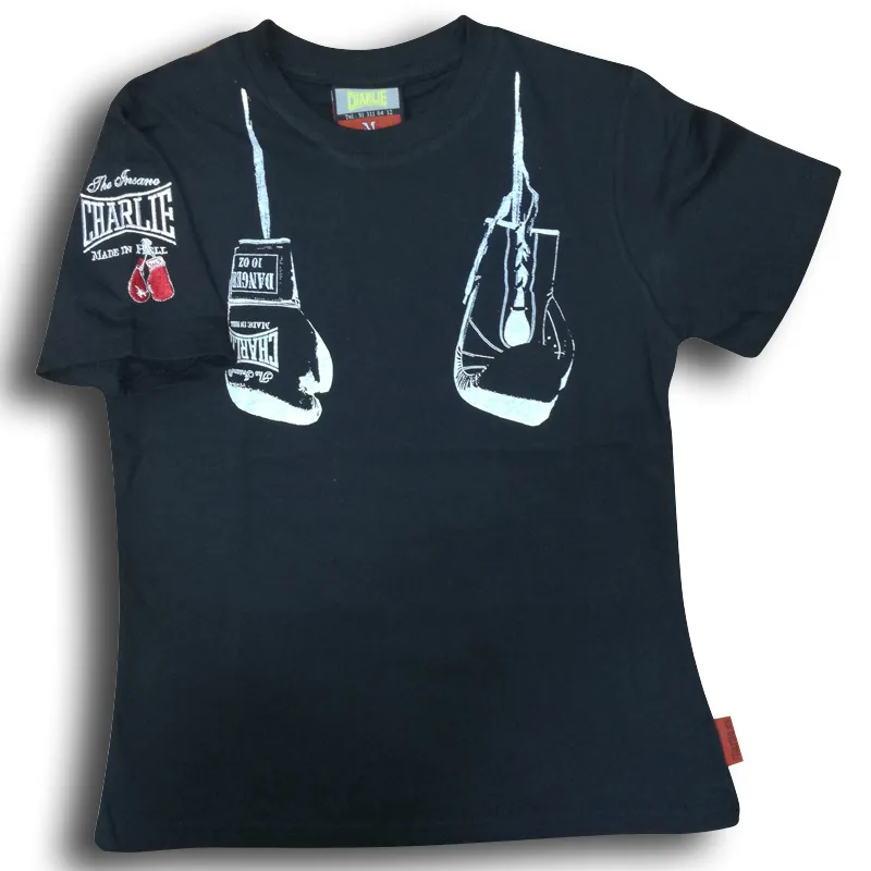 charlie-boxing-camiseta-guantes-colgados-mujer-camiseta-retro-de-boxeo image 1