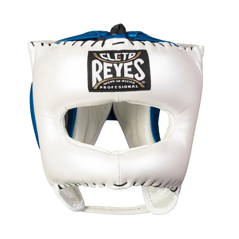 protector-de-cabeza-tradicional-cleto-reyes-en-piel-de-res-perla-azul-met-lico image 1