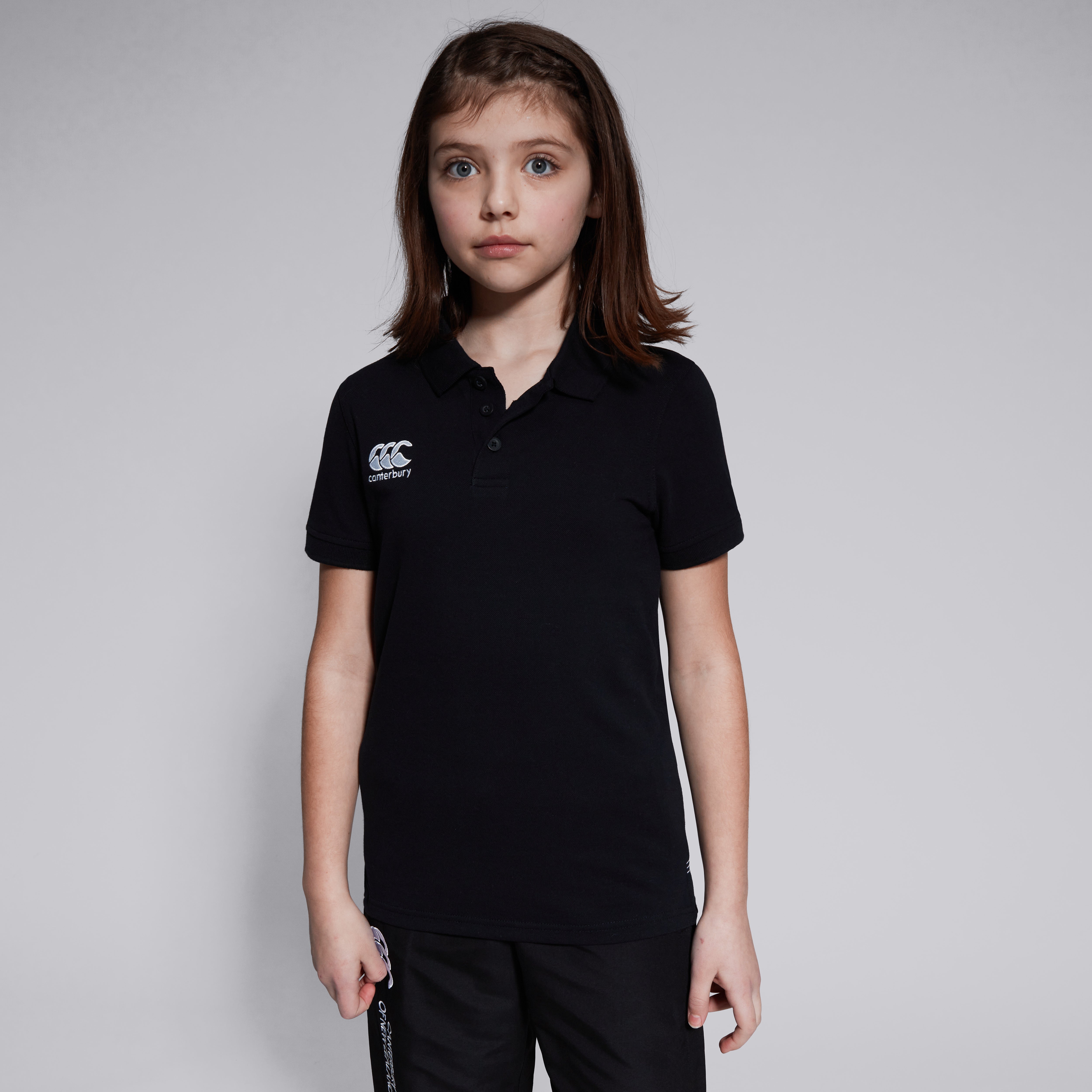 polo-canterbury-waimak-negro-para-junior-unisex image 2