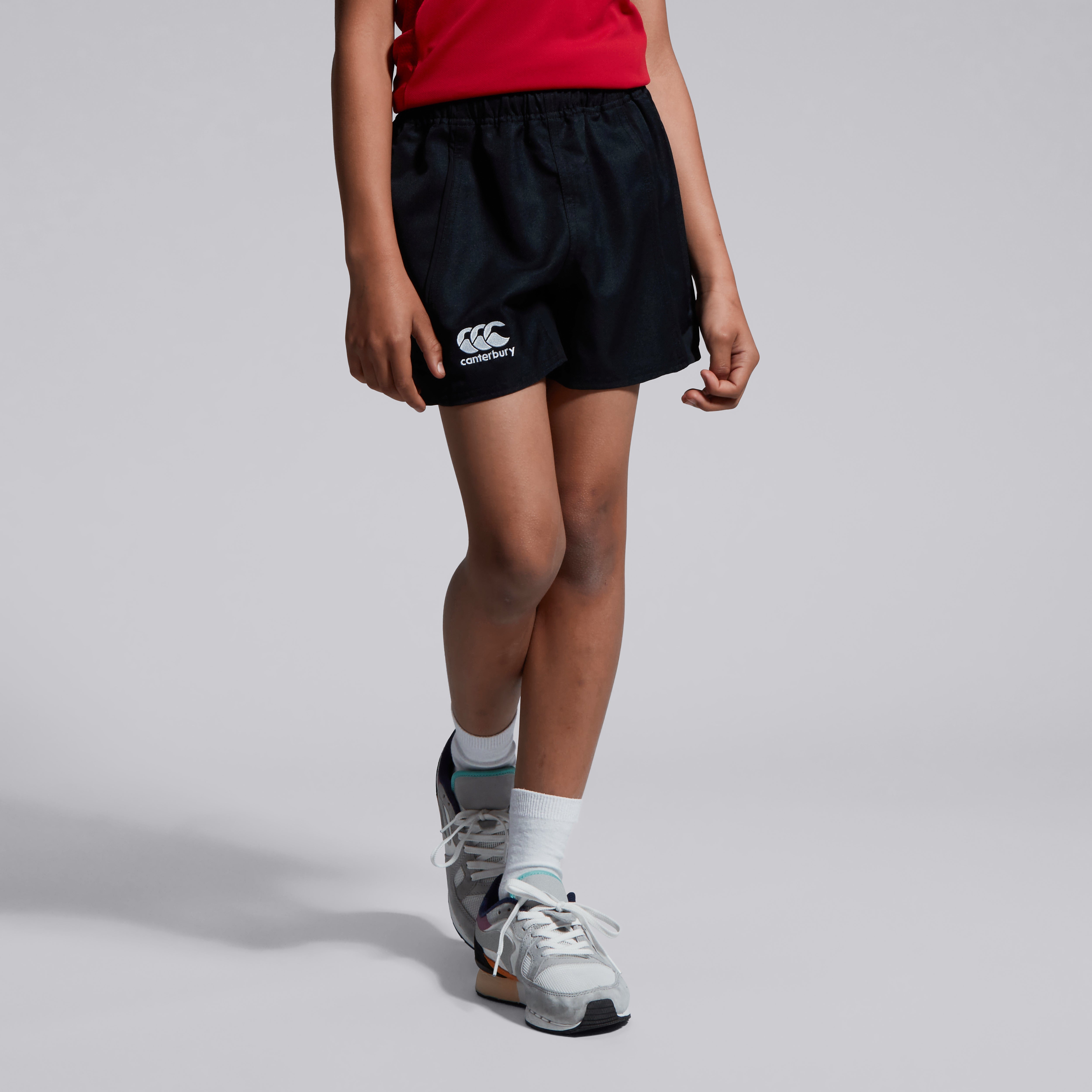 canterbury-professional-cotton-short-black-junior-unisex-pantal-n-corto-de-rugby image 2