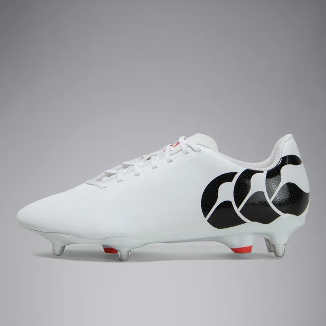 canterbury-junior-unisex-kids-ccc-speed-raze-soft-ground-botas-de-rugby-blancas image 1