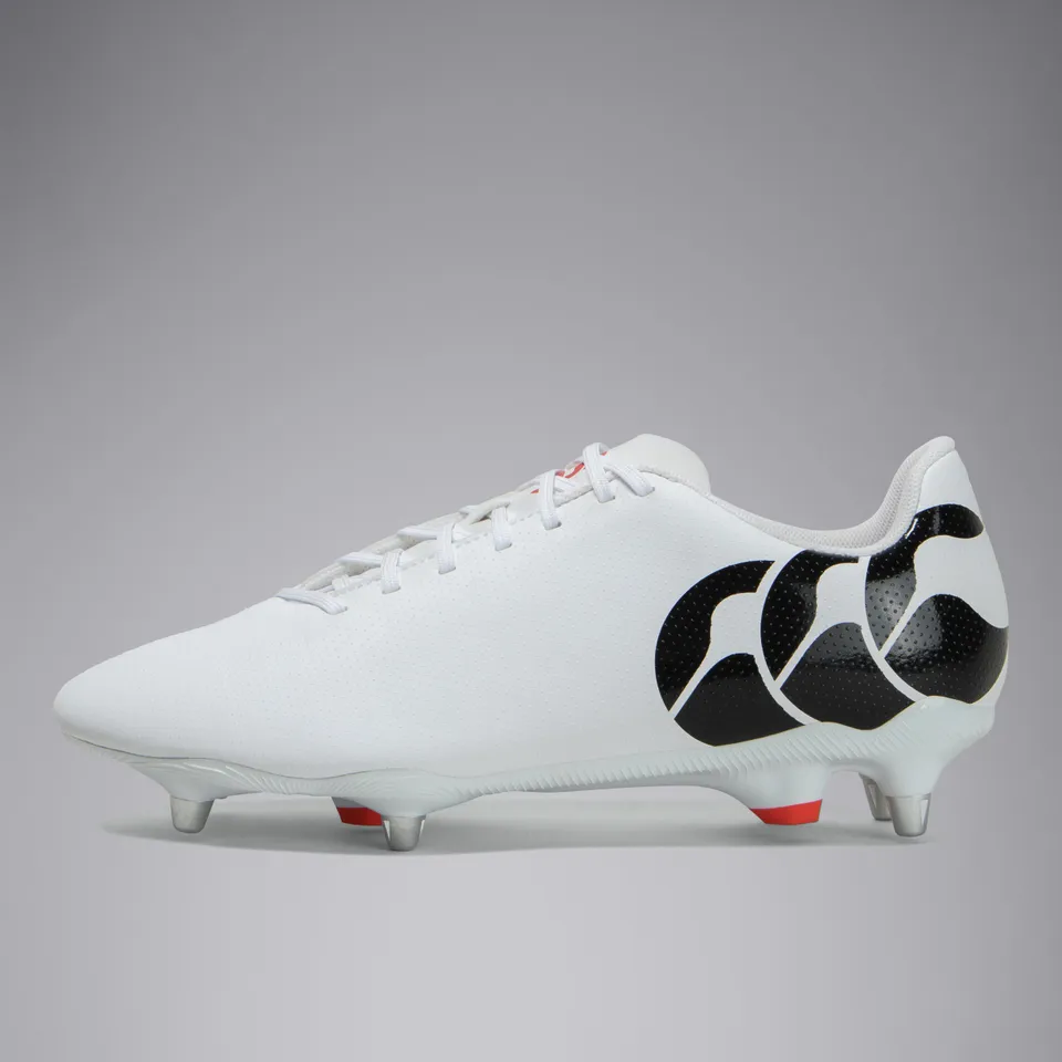 canterbury-junior-unisex-kids-ccc-speed-raze-soft-ground-botas-de-rugby-blancas image 1