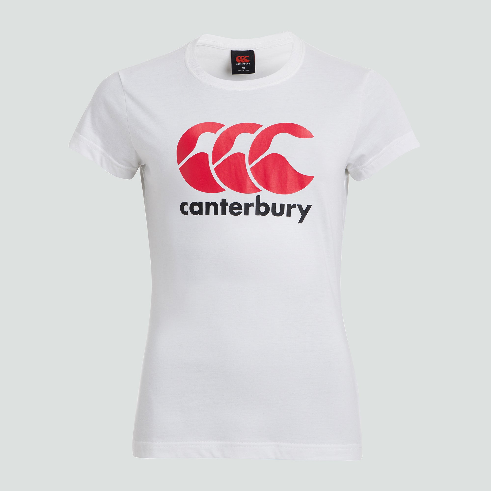 canterbury-ccc-logo-tee-white-camiseta-casual-para-mujer image 1