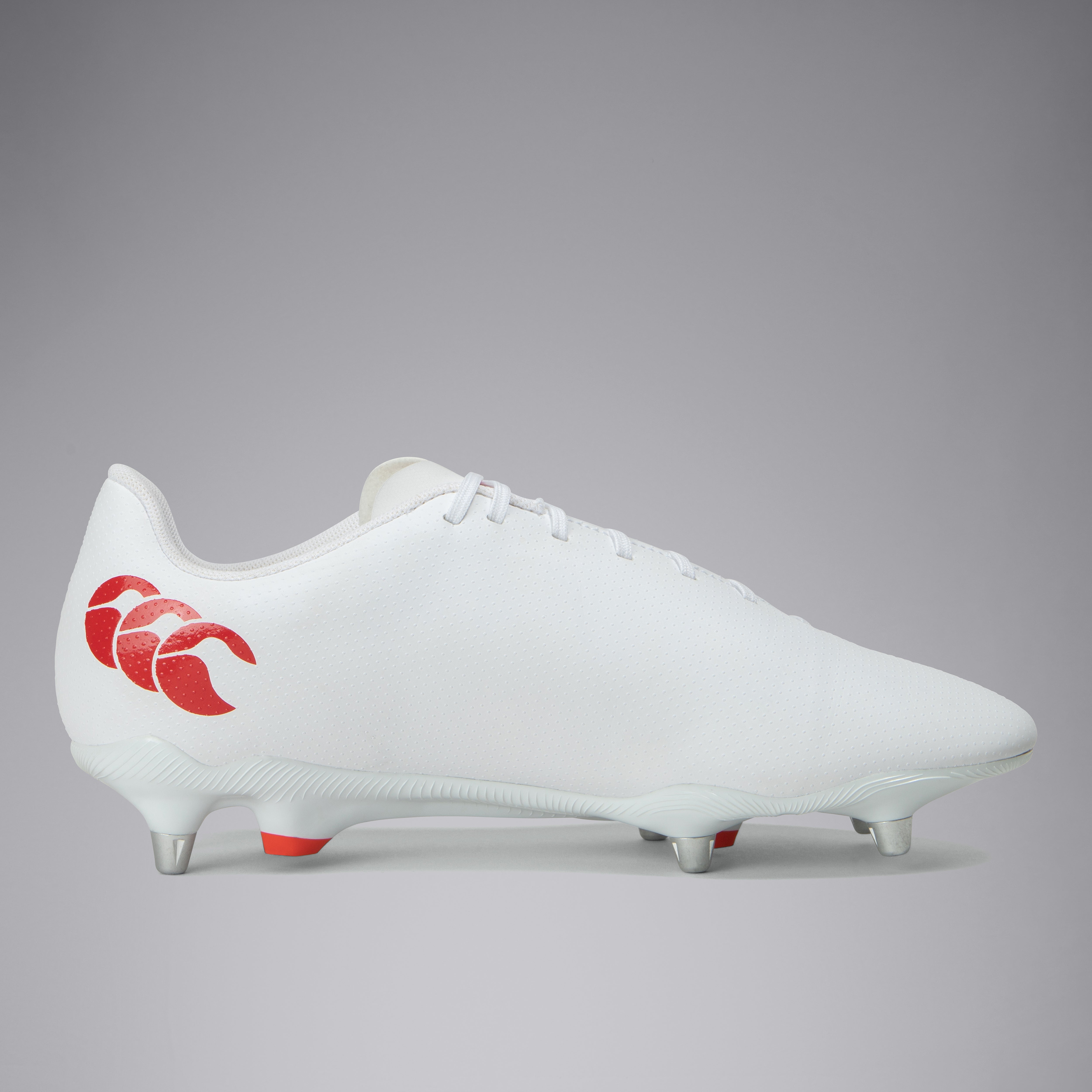 botas-de-rugby-canterbury-speed-raze-soft-ground-negro-rojo-blanco image 2