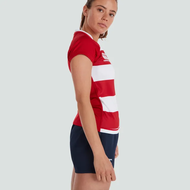 camiseta-de-rugby-canterbury-vapodri-evader-hooped-roja-para-mujer image 1